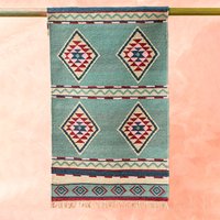 Alanya Hand Woven Wool & Cotton Kilim Rug - 75x135cm