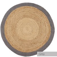 Jute Border Circle Rug - 150cm