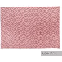 Herringbone Design Recycled Rug - 80x150cm