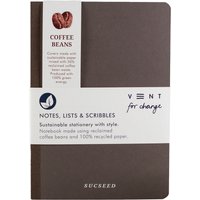 VENT for Change Recycled Sucseed A5 Notebook - Coffee Beans - 160 pages