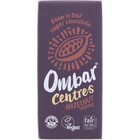 Ombar Chocolate Bar with Hazelnut Truffle Centre - 70g