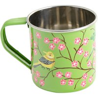Sanasar Hand Painted Enamel Mug - Green