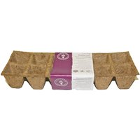 Rubberised Coir Tray Pots - 12 Square Seedling Pots