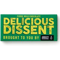 Amnesty Delicious Dissent Fudge Milk Chocolate Bar - 100g