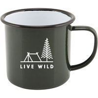 Live Wild Enamel Camping Mug