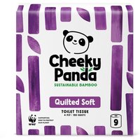 The Cheeky Panda Luxury Quilted Bamboo Toilet Tissue - 9 Rolls
