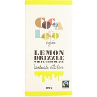 Ethical Superstore Cocoa Loco White Chocolate Lemon Drizzle Bar 100g
