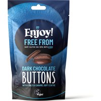 Enjoy! Dark Chocolate Buttons with Salted Caramel Soft Centre - 100g