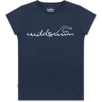 Womens Wild Swim Tee - Navy