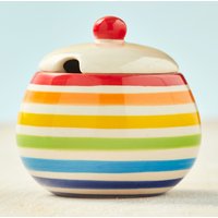 Hand Painted New Rainbow Sugar Bowl
