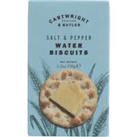 Cartwright & Butler Water Biscuits with Sea Salt & Black Pepper - 150g