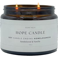 Labre’s Hope Scented Soy Wax Candle - Sandalwood & Vanilla - 400g Labre’s Hope Scented Soy Wax Candle - Sandalwood & Vanilla - 400g