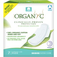 Organyc Overnight Feminine Care Pads - 7 Pads