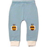 Ethical Superstore Little Green Radicals Bees Knees Patch Striped Joggers