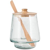 Kali Tall Storage Jar - Natural & Clear