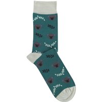 Doris & Dude Teal Koala Bamboo Socks - UK 3-7