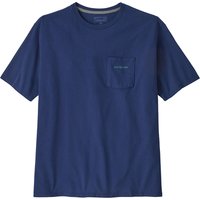 Patagonia Boardshort Logo Pocket Responsibili-Tee - Clement Blue Patagonia Boardshort Logo Pocket Responsibili-Tee - Clement Blue