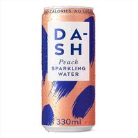 Dash Water Sugar Free Sparkling Peach - 330ml