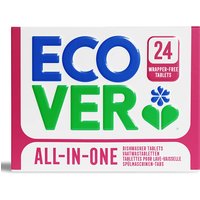 Ecover Wrapper Free All-in-One Dishwasher Tablets - 24 Tabs