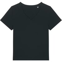 Organic Cotton Black V-Neck T-Shirt