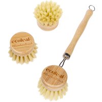 Ecoleaf By Suma Bamboo Wash Up Brush & 2 Heads