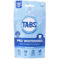 ecoLiving TABS Toothpaste Tablets - Pro Whitening with Fluoride - 125 pack