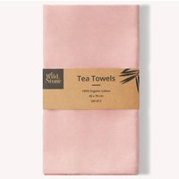 Wild & Stone Organic Cotton Tea Towel - Set of 2 - Rose