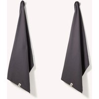 Wild & Stone Organic Cotton Tea Towel - Set of 2 - Slate Grey