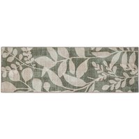 Eco-Washable Green Eden Leaves Runner - 75 x 220cm