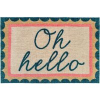 My Mat Washable Nylon Patterned Doormat - Oh Hello - 50 x 75cm