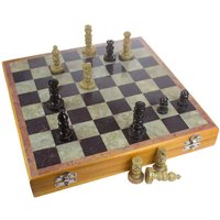 Boxed Soapstone Chess Set