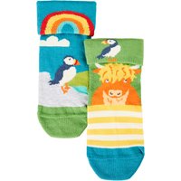 Frugi Highlands Fold Over Socks - 2 Pairs