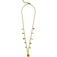 Lotus Feet Lariat Necklace