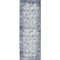 Hug Rug Eco-Washable Vintage Imperial Runner Grey Rug - 75 x 220cm