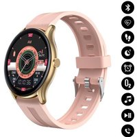 Montre Connectée Bluetooth Suivi D' Activités Sportives, Moniteur De Pression Artérielle Et De Fréquence Cardiaque Rose