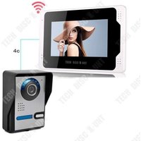 TD® Sonnette 7 pouces graffiti WIFI sonnette visuelle HD 1080P détection de mouvement message langue interphone visuel