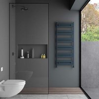 Carisa Ligne Sèche-Serviette - Eco-énergétique, Design Moderne, Anthracite, 122,5 x 48 cm