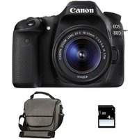 CANON EOS 80D + 18-55 IS STM GARANTI 3 ans + Sac + SD 4Go