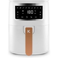 Friteuse Sans Huile De 4l Blanche Avec 8 Programmes Airmed4 White De Kitchencook