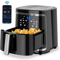 Aigostar Smart Cube - Friteuse à air intelligente sans huile. 1900W, 7L. Mode manuel, écran tactile LED, 7 fonctions préréglées + maintien au chaud