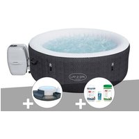 Kit spa gonflable Bestway Lay-Z-Spa Havana rond Airjet 2/4 places + Ensemble mobilier 4 modules + Kit traitement brome