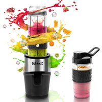 Duronic BL520 Mini Blender 500W 570 et 400 ml Sans BPA Pour Smoothies Shakes protéinés Nourriture pour bébé Jus de fruits ou légumes Milkshakes