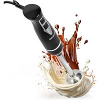 Duronic HB35B Mixeur plongeant à main 350W 2 Réglages de Vitesses 2 lames en acier inoxydable Axe en inox Résiste à la chaleur Idéal pour Pâtisserie