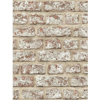 Papier peint brique rustique naturel Arthouse