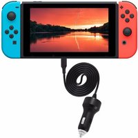 Type-C Chargeur De Voiture Câble De Chargeur 2m Câble Plat Sans Emmêlement Chargeur De Voiture Pour Nintendo Switch Ns Console De Jeux Vidéo