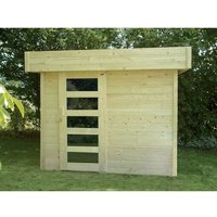 Abri De Jardin Moderne Bergen En Pin Certifié 280x240x225cm