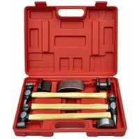 Coffret set de marteau et tas pour carrossier 7 pièces outils garage atelier bricolage 3402029 Helloshop26 3402029/2