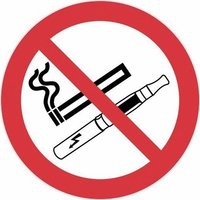 Disque de réglementation anti-tabac - défense de fumer et de vapoter - diamètre 300 mm NOVAP