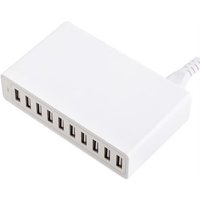 Multi-Ports Chargeur Usb 10 Ports Chargeur Pour Téléphone Cellulaire - Eu Plug