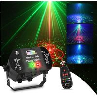 Lampe de Scène avec Télécommande, 60 Modes RGB, Lumière Disco Contrôlée par Musique et Stroboscope, Boule Disco à Commande Vocale avec 2m Câble USB